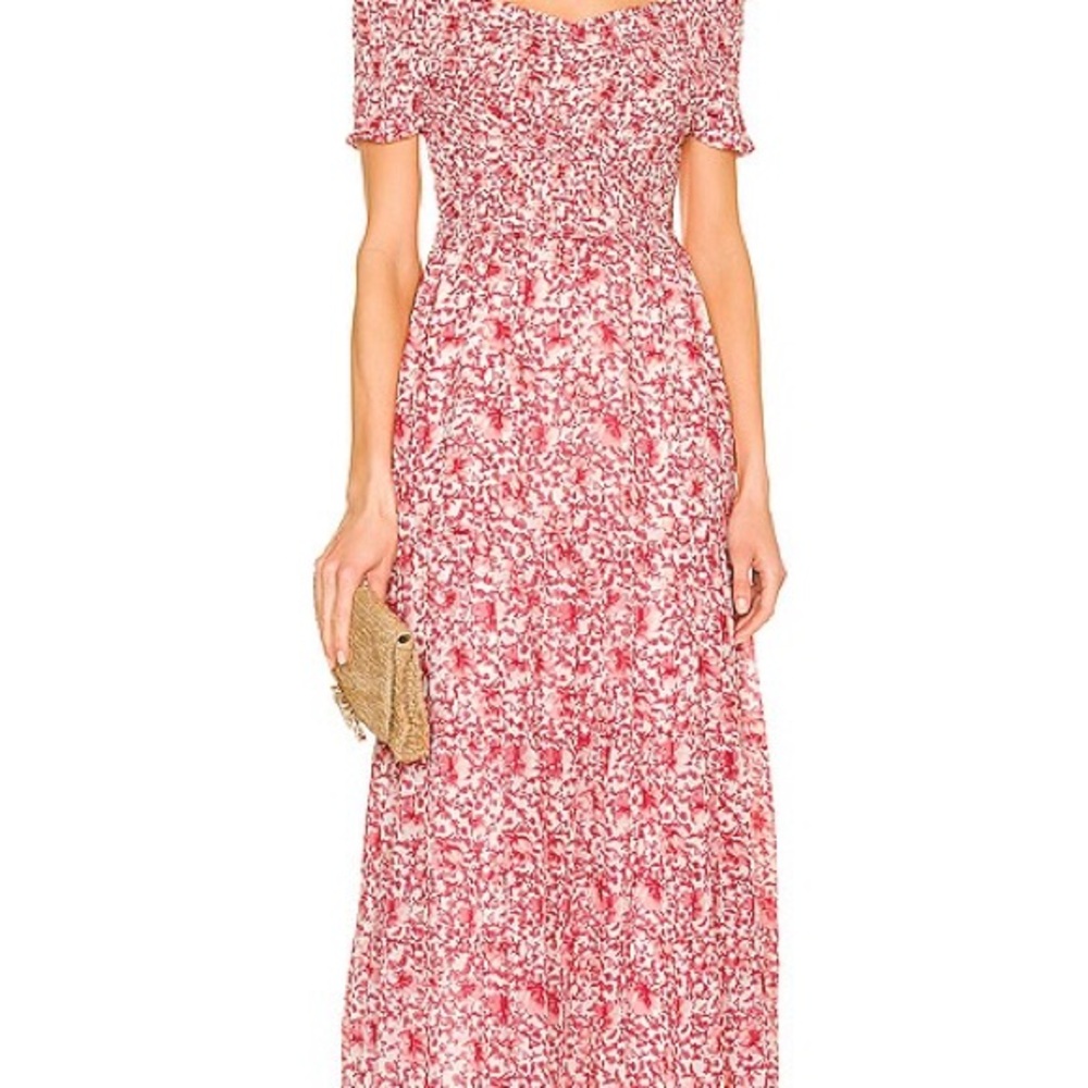 Steve Madden RSVP Me Floral Pink Maxi Dress
